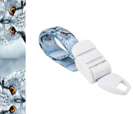Rolseley Torniquete médico con patrón de búho con hebilla de plástico ABS sin látex, banda elástica perfecta para médicos, enfermeras, estudiantes y paramédicos