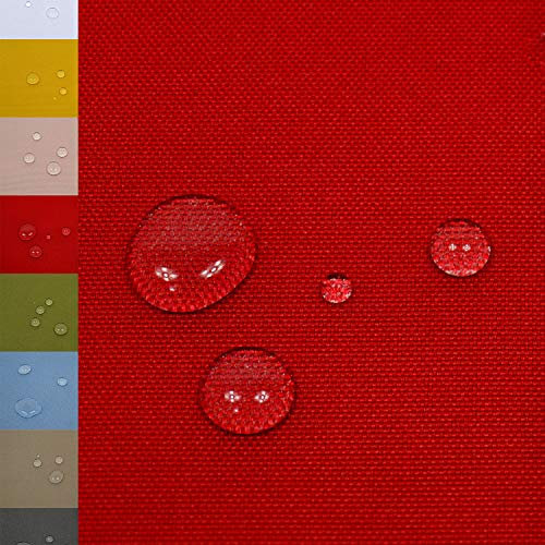 MAGAM-Stoffe Malte Outdoor Stoff Planenstoff Zeltstoff Reißfest Wasserdicht Meterware 50cm (07. Rot)