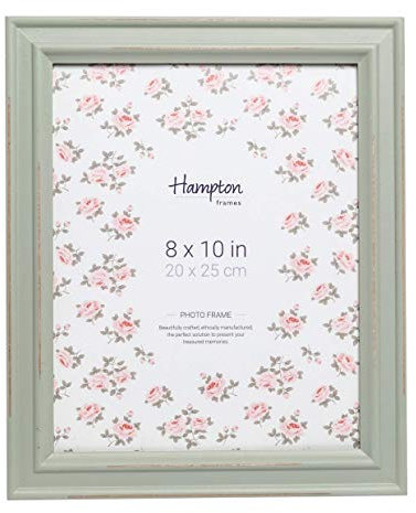 Hampton Frames Paloma Bilderrahmen, Shabby-Chic, graugrün, 8x10 (20x25cm)