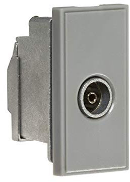 Screened TV Outlet 25 x 50mm - Grey