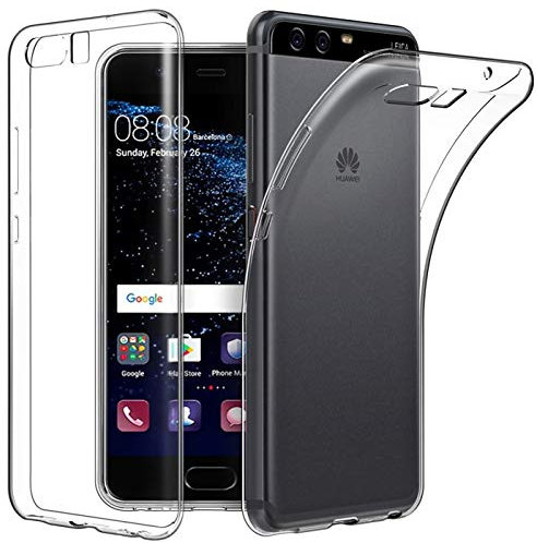 Verco Handyhülle für Huawei P10 Case, Handy Cover für P10 Hülle Transparent Dünn Klar Silikon, durchsichtig