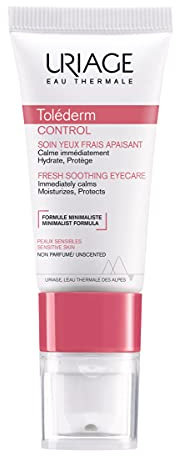 Uriage Tolederm Beruhigende Augenpflege für intolerante, empfindliche Haut - beruhigt, reduziert Schwellungen & dunkle Augenringe - Augenpflege mit minimalistischer Formel - hochverträglich - 15ml