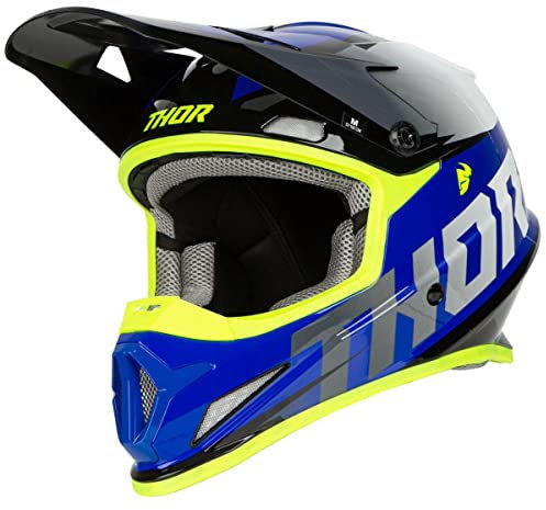 Thor Casco de motocross Sector Fader azul, talla M