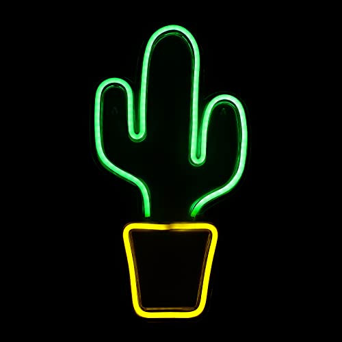 SOLUSTRE Transparente Rückwand Mit Kaktus-neon-led-licht Kaktus Neon Licht Zeichen Kaktus Entworfen Neon Licht Wand Led Licht Kaktus Wand Led Kaktus Lampe An Der Wand Montiert Nachtlicht