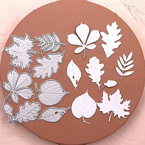 YunTrip Stanzformen für Kartenherstellung, Blätter, Metall-Stanzschablone für DIY, Scrapbooking, Album, Prägung, Foto, Basteln, Papierkarten, dekoratives Handwerk