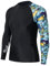 HUGE SPORTS Herren Spleiß Rashguard Langarm Rash Guard Shirt Wasser alle Outdoor Aktivitäten Surfen Schwimmen Tukan S