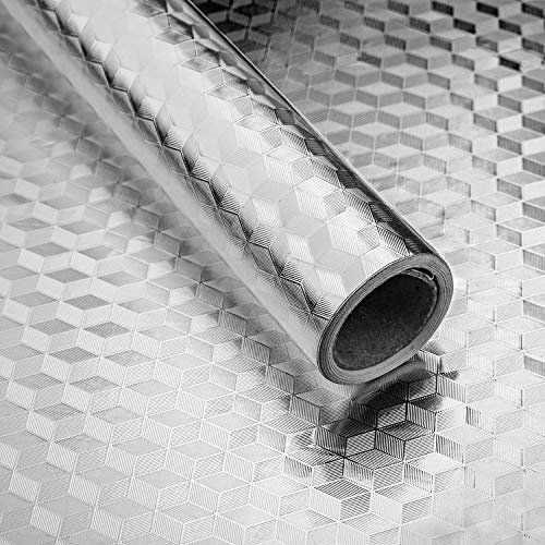 Niviy 40x300cm Aluminio Adhesivo Vinilo Adhesivo Muebles de Cocina Papel Adhesivo para Cocina Mueble Impermeable Resistente al Aceite