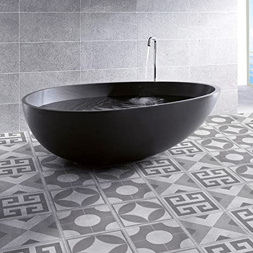 Carrelage Adhésif 30x30cm Ciment Credence Adhesive pour Cuisine Brique,Stickers Muraux Salle de Bains Cuisine Carrelage Adhesif Mural avec Motifs de Carrelage Dalle Pvc