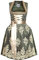 Alpenmärchen Midi Dirndl aus Exklusiver Kollektion inkl. Schürze Gr.40 - ALM909