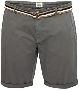 Blend BDBruno BT Herren Big & Tall Chino Shorts Bermuda Kurze Hose mit Gürtelschlaufen Stretch-Anteil Regular Fit, Größe:6XL, Farbe:Smoked Pearl (180000)