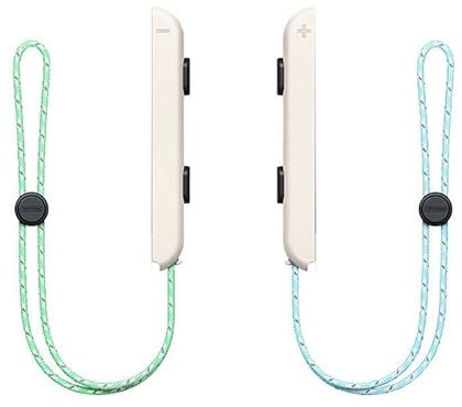 MOSAHOLL Wrist Strap for Switch Joycon – 2 Pack Lanyard Replacement Parts Accessories for Joy Con Joy-Con Controller, White, S