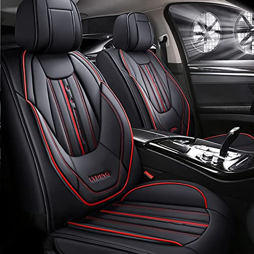 Maipula Auto Sitzauflage Für Audi A3 Sportback Hatchback 2002-2023 5 Sitze Allwetter-Autositzbezug Kunstleder Komfortabler Autositzbezüge,Schwarz