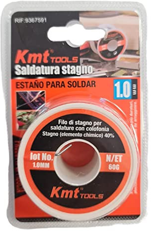 Stagno bobina da 60 Gr rocchetto per saldare filo di stagno per saldature (60 gr 1mm)
