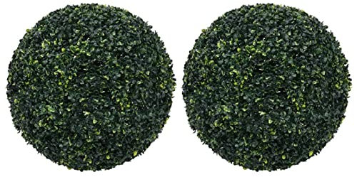 Chenshu Künstliche Buchsbaumkugeln 2 STK Buchsbaumkugel Künstlich, Kunstpflanze, Buchsbaum Schablone Kugel, Künstliche Pflanzen, Artificial Plants, 52 cm