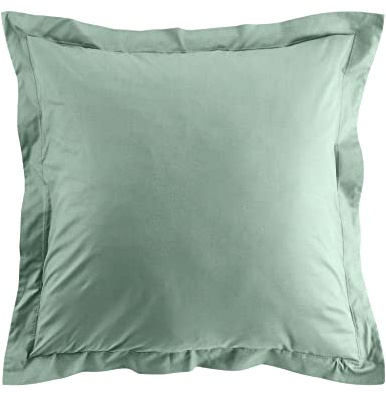 Douceur d'Intérieur, Taie d'oreiller (63 x 63 cm) Biolina Sauge, 100% Coton Bio