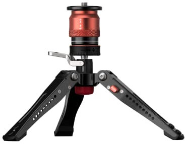 IFOOTAGE Cobra 3 Monopod Base with Pedal, Mini Tabletop Desktop Tripod, Aluminum Low Profile Base Monopod Tripod Base, Payload 17.6 lbs, Base-P