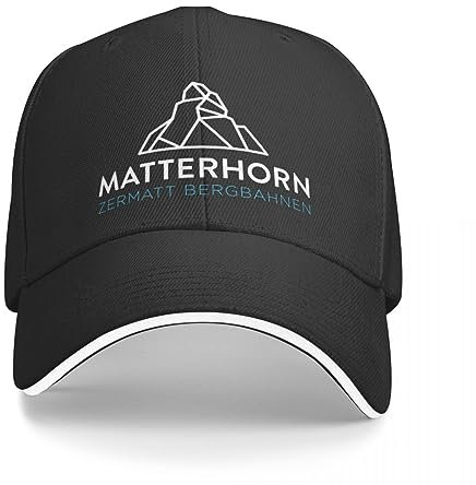 OAKITA Basecap Love Skiing Schweizer Alpen Zermatt Breuil Cervinia Valtournenche Skigebiet Matterhorn Baseball Cap Trucker Hut Hut Herren Damen