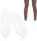 Wieysdoo 1 Paire de Coussinets en Silicone pour Les Mollets, Coussinets Invisibles et adhésifs pour Les Mollets, Coussinets pour Les Mollets Droits, Coussinets pour Les Jambes Minces, Transparents