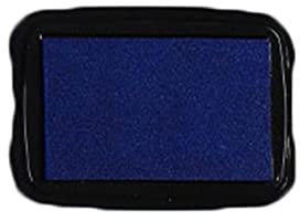 EMoLus Ink Pads For Stamping Handmade DIY Water Based Finger Paint Ink Pad for Rubber Stamps Printing Wood Paper Scrapbooking Inkpad Ink Pad (Size : Deep Blue)