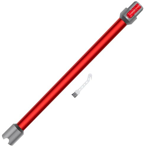 Arcets Tubo Prolunga compatibile per Dyson V7 V8 V10 V11 V15 Asta Telescopico in Alluminio, Lunghezza 72cm, Connettore a Sgancio Rapido - Rosso