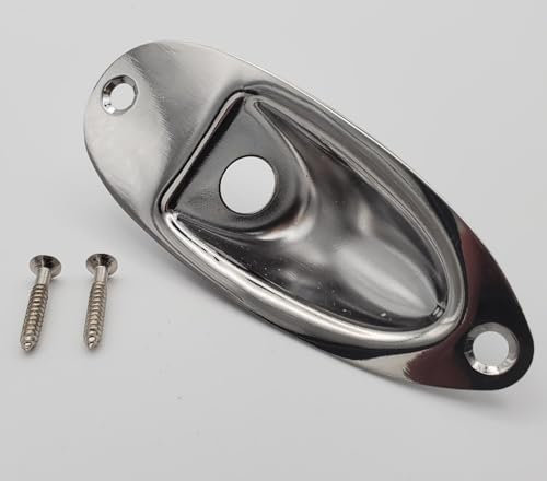 Boat Shape Guitar Jack Socket Plate for Strat Guitar