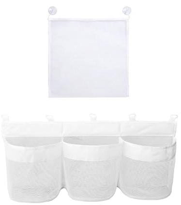 2-Teilige Spielzeug-Aufbewahrungstasche, Sortierspielzeug, Netz-Badespielzeugtasche, Badespielzeug-Organizer, Badewannen-Netzaufbewahrung, Badespielzeug-Netztasche