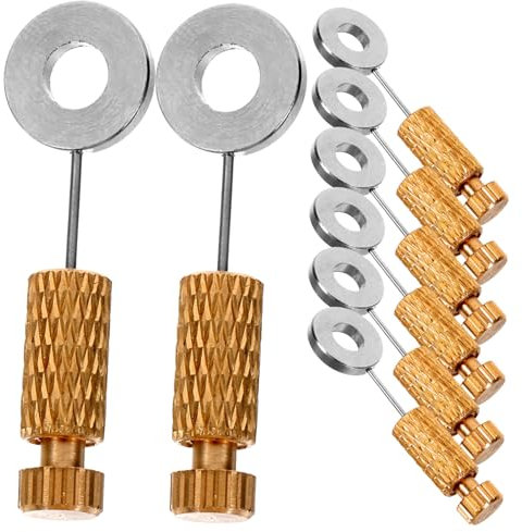 IWOWHERO Leder Positionsstift Nähnadel 8 Stück 6-12mm Rostfreie Präzision Für Lederarbeiten Fixierung Nähen Selbstgemacht Handwerksbedarf