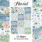 24Pcs Florales scrapbook Papier 30cmx30cm Double Sided Frühling Sommer Decorative Craft Paper Journal Supplies scrapbooking Papier für DIY Karte Herstellung decoupage papier Florales Hintergrundpapier