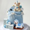 Roaring Good Time Blauer Bär Kuchendekoration Baby Bär Tortendeko Pferd Tortenaufleger Bären Torten Deko BabyShower Geburtstag Torten Deko Junge