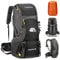 DEARBAG Wanderrucksack Herren 50L Reiserucksack Damen Trekkingrucksack Großer Wasserdichter Rucksack Schwarz Wandern Rucksäcke mit Regenhülle für Radsport Wandern Camping Bergsteigen Sport Outdoor