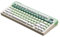 TRyYCB Tastiera meccanica wireless Tastiere personalizzate in alluminio a tre modalità per giochi E Sports e connettività Bluetooth 2.4G(Green)