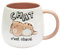 Linnea Mug en céramique à Relief Breakfast 40 cl modèle Chat C'est Chaud Marron