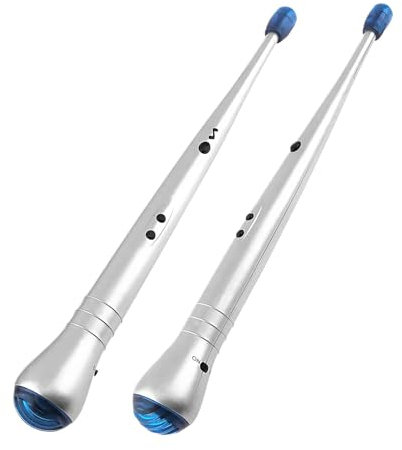 Baguettes de Batterie électriques sans Fil, Rechargeables | Baguettes électroniques Portables pour la Pratique, Ensemble de Batterie interactif pour et Adultes, Instrument de Musique Amusant