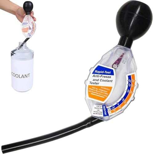 Csirnto Frostschutzprüfer, Kühlmittel Tester, Frostschutz Tester bis Zu -40°C, Kühlerfrostschutz Messgerät, Frostschutzprüfgerät im Wasserbehälter, Kühlmittel Prüfer für Kraftfahrzeuge Zubehör