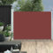 HOMTAKIE - Toldo lateral retráctil para patio (120 x 500 cm), color marrón