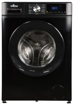 Willow WWMA81400IB 8kg 1400 Spin Washing Machine with 16 Washing Programmes, Child Lock, Load Balancing - Black