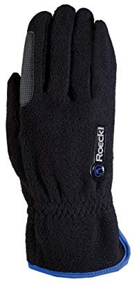 Roeckl Sports Reithandschuh Kairi, Kinder Winter Handschuh, Schwarz/Blau 6