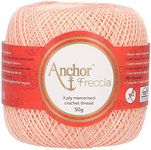 50g Freccia Häkelgarn - Farbe: 006 - lachsrosa - Stärke 12