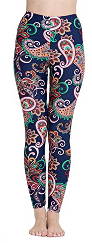 nadamuSun Pantaloncini da Bagno per Donna Pantaloni da Yoga Pantaloni Lunghi da Bagno UV-protettivi Pantaloncini da Bagno (Floral, XL)