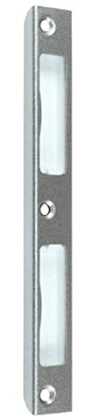 SN-TEC Zimmertür Winkelschließblech mit Unterbau S411 Links/Rechts verwendbar 170x20x8x1,5mm geeignet z.B für BKS Schlösser 0215, 0415, 0515 (Stahl Nickel Silber)