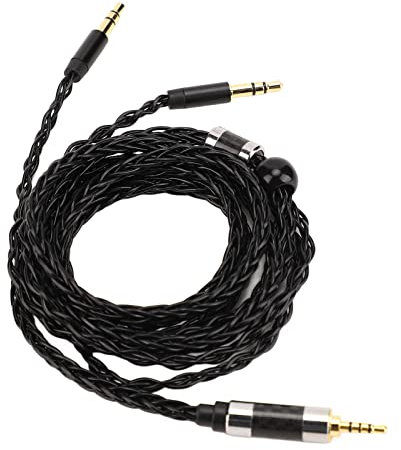 Cavo per Cuffie, da 2,5 MM a Doppio 3,5 MM, Eliminazione Dell'effetto Pelle, Cavo per Cuffie Placcato Argento Bilanciato a 8 Core, Cavo per Cuffie con Stabilità ad Alta Frequenza per Mdr Z7 Z1r