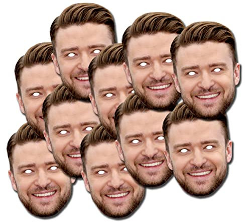 Personalised Photo Face Masks - DIY or Ready To Wear - Custom kits For Hen do, stag do, birthday party - 16 Masks RTW