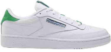 Reebok Men's Club C 85 Sneaker, White Sport Green Blue Slate, 8.5 UK