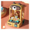 Machine Pince Bonbon Machine a Bonbon avec Pince avec 30 Peluches,10 Gashapons Jouet De Griffe pour Enfant Clip De Poupée pour Fille pour Les Cadeaux d'anniversaire De Noël,Bear