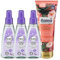 Balea 4er-Set Haarpflege: 3 x FORMING WATER VOLUME EFFECT für mehr Fülle & lang anhaltendes Styling ohne zu beschweren (3 x 150 ml) + Shampoo SWEET PARADISE für strapaziertes Haar (250 ml), 700 ml