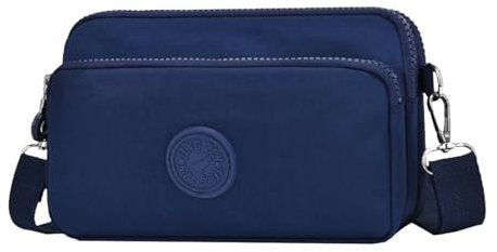 FAVORTALK Cross Body Bag for Women Kleine Wasserdicht - Umhängetasche Damen Leichte Schultertasche CrossBody Tasche für Handy und Geldbörse für Reise Party Marineblau - DJB00404