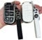 Kyhodsgn Schlüsselhülle für Jeep Dodge Chrysler mit Leder-Schlüsselanhänger – weiche TPU-Schutzhülle, passend für Jeep Compass Grand Cherokee Renegade Chrysler 200 300 Dodge Durango Challenger Dart