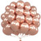 Unisun Palloncini Oro Rosa Metallizzato, 50 Pezzi 12 Pollici Palloncini Oro Rosa Cromati, Palloncini Oro Rosa per Donne Uomini Ragazzi Feste Compleanno Matrimoni Fidanzamenti Laurea Anniversario Deco