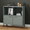 CIADAZ Bücherregal Oslo mit Metallbeinen, Regal kidzimmer, Bookshelf, Bücher Regal, Mehrzweckregal, Bookcase, Leiterregal, Standregal, Allzweckschrank, Grau 90x35x90,5 cm Massivholz