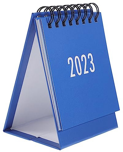 Gogogmee 1stück Mini Desktop Kalender Tragbarer Tischkalender Mit Triangle-base Für Büro Und Zuhause Als Für Freunde Familie Oder Kollegen Mit Praktischem Notizbereich